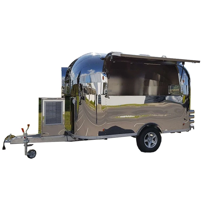 Mobile Hot Dog and Snack Van with Compact Kitchen Setup, Suitable for Festivals and Urban Areas