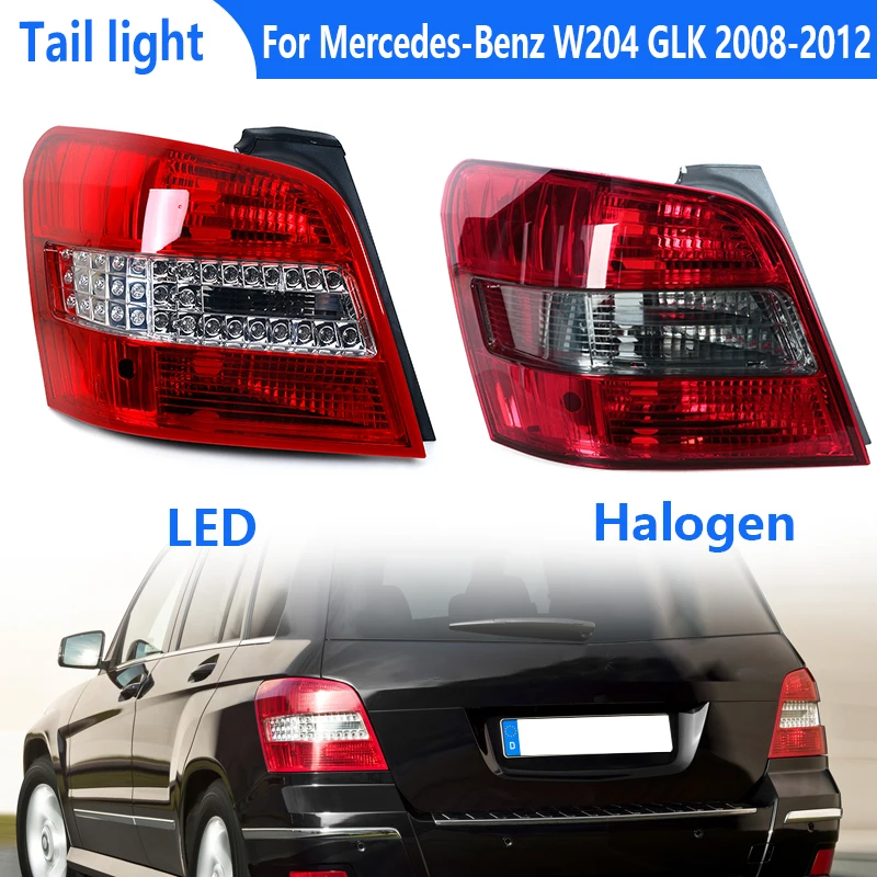 Для Mercedes-Benz W204 GLK GLK300 GLK350 GLK200 2008-2012 светодиодный задний фонарь, задний фонарь, сигнальная лампа, предупреждающий тормоз, автомобильные аксессуары