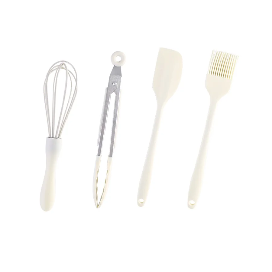 3/4pcs baking set Food grade silicone heat resistant cream scraper egg beater Grease brush kitchen tool cake baking tools