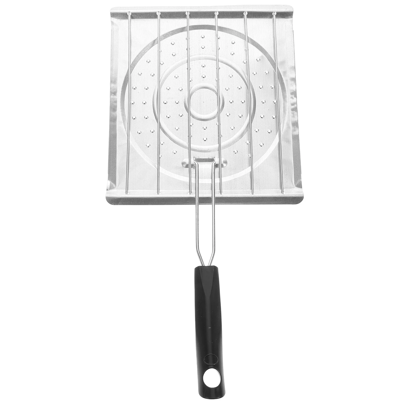 

Perforated Grill Rack Iron Wire Sheet Metal Folding Handle Bread Fish Meat Toasting Tray Camping Outdoor Cooking Accessory