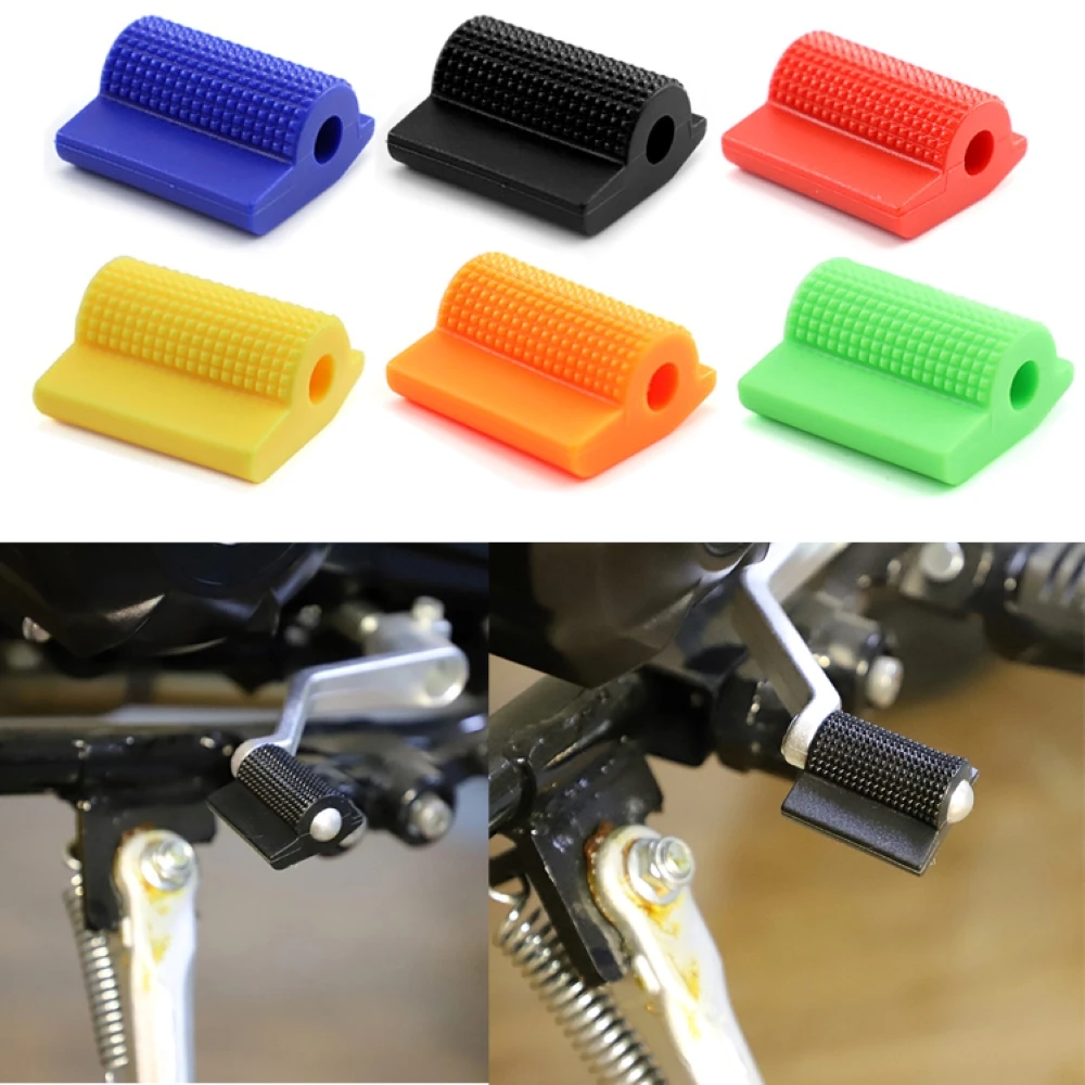 Accesorio de decoración Universal para motocicleta, cubierta de goma para Pedal de palanca de cambios, Protector de zapatos, Gel para pies