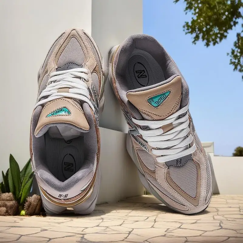 حذاء جري ريترو 9060 - زوجان للجنسين، مرقع عصري، دافئ للخريف/الشتاء