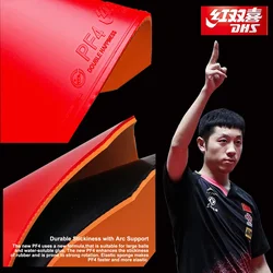 DHS PF4 PF4-50 Table Tennis Rubber Pimples in ITTF Approved Fast Attack Arc Ping Pong Rubber with Elastic Thick Sponge for Pro