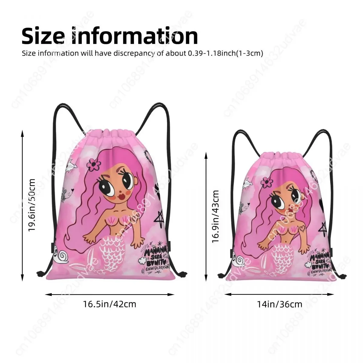 Karol G Bichota Heart Drawstring Backpack Gym Sports Sackpack String Bag for Cycling