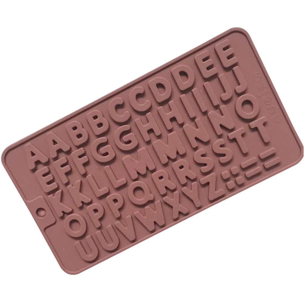 English Alphabet Silicone Chocolate Mold 24 Cavities Mini Cake DIY Baking Tool for Kids Birthday Wedding Christmas Party