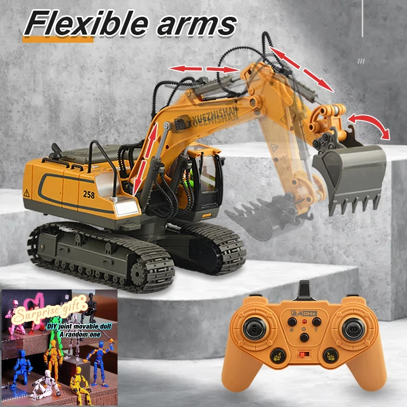 RC Car Children Toys Remote Control Car Toys For Boys Radio Control Excavator Dump Truck Bulldozer Electric car Kids Toys Gift