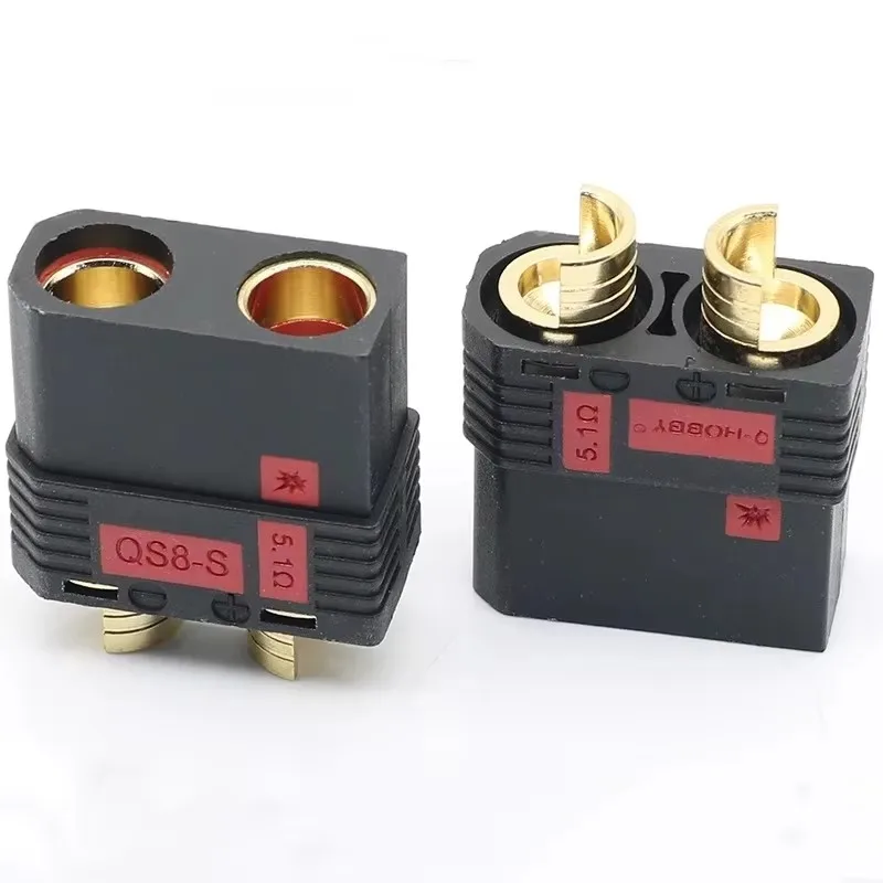 1PCS QS8-S Male Female Battery Connector 110A High Current Anti-Ignition Plug for RC Drone Vehicle