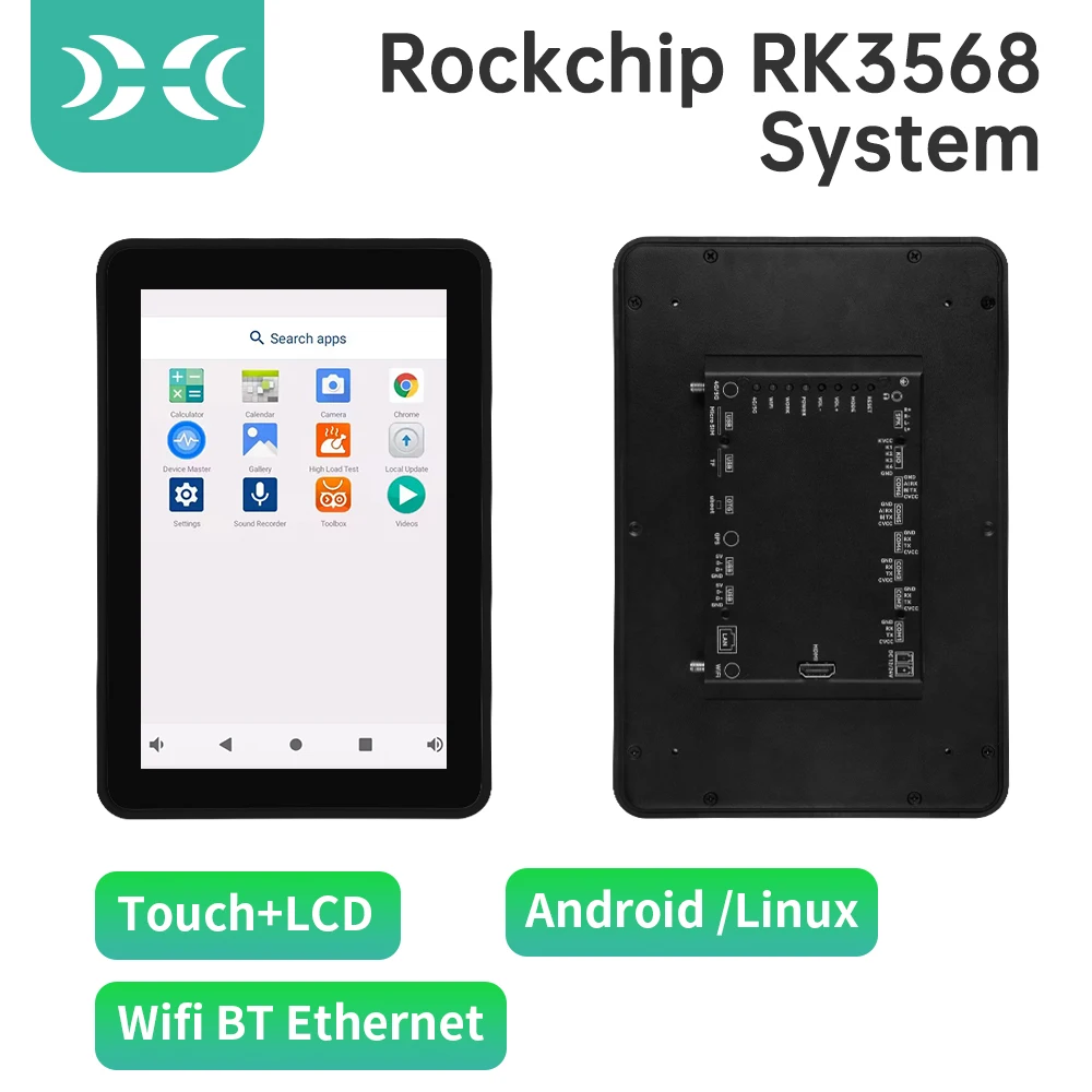 IXHUB All In One Machine waterproof Embed System HMI Ethernet RJ45 Touch Screen Andriod 11.0 Ubuntu Debian OS Open Source