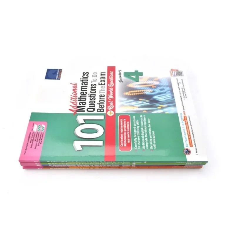 Set of 5 English SAP 101 Mathematics Questions To Do Before The Exam Children's Learning Books Teaching Books Exercise Books