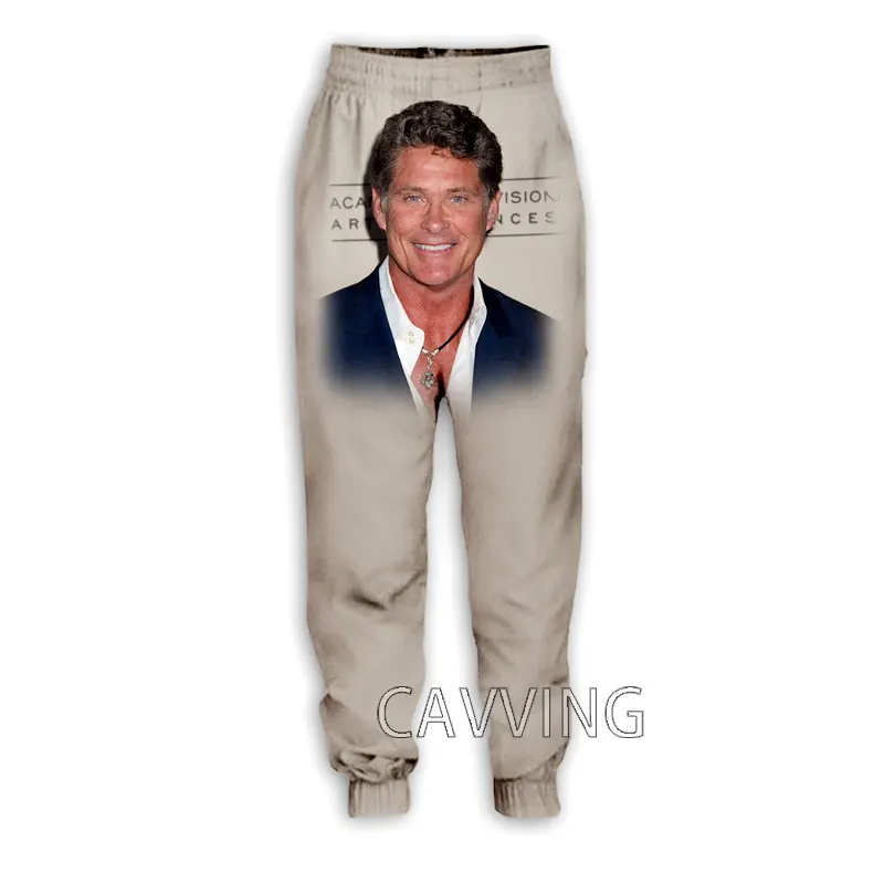 CAVVING 3D Printed  David Hasselhoff  Casual Pants Sports Sweatpants Straight Pants Sweatpants Jogging Pants Trousers   P01