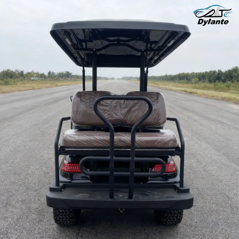 حار بيع الشارع القانوني على الطرق الوعرة الكبار أربع عجلات عربات التي تجرها الدواب الرصاص الحمضية صيانة خالية بطارية تعمل بالطاقة 4 مقعد عربة جولف كهربائية #4