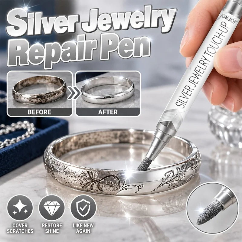 Metal Scratch Repair Pen JOKJOK Silver Fine Tip Quick Dry Marker For Jewelry Cabinets Doors Cards Posters Mugs Instruments DIY