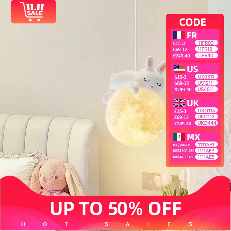 

Creative Cartoon Animals LED Hanging Chandelier for Living Room Kid’s Bedroom Bedside Lamps Home-appliance Decor Pendant Lights