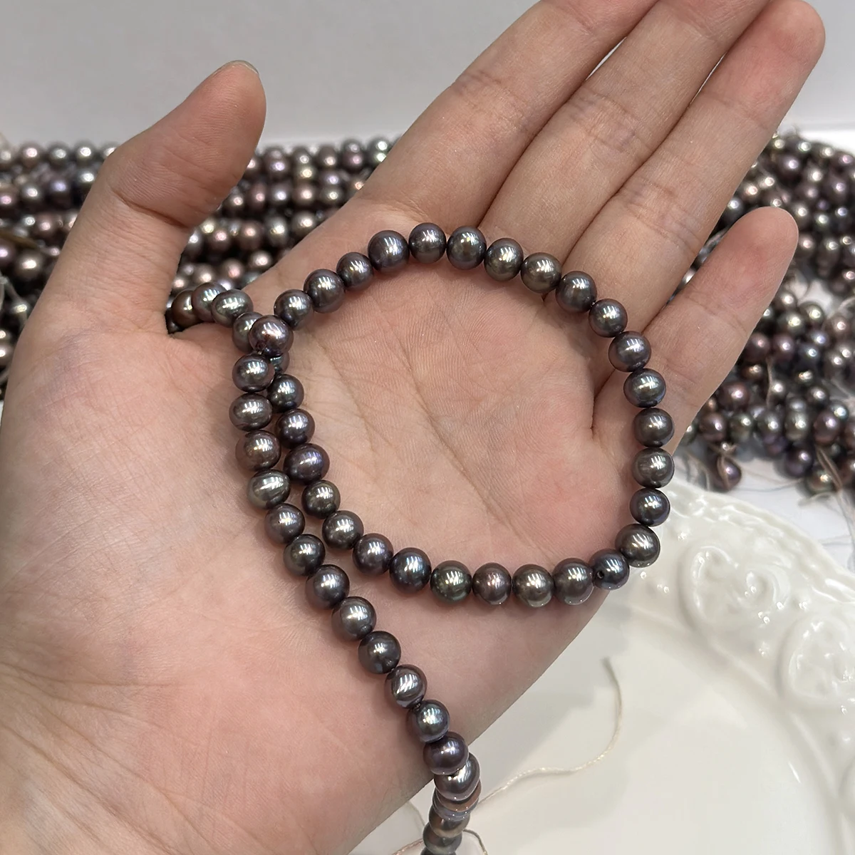 Dyed Pearl Natural Freshwater Coffee Potato Pearl For Jewelry Making DIY Necklace Bracelet Chains Earrings Accessory