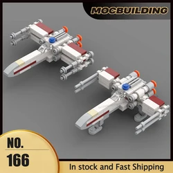 MOC Micro Series T-65-X Model Building Blocks 1:128 Scale DIY Assembly Bricks Creative Ideas Toys Collection Display Gifts