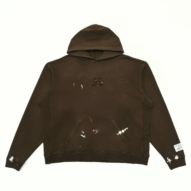 Gallery Dept Hand Painted Small French Letter Sweater Hoodie