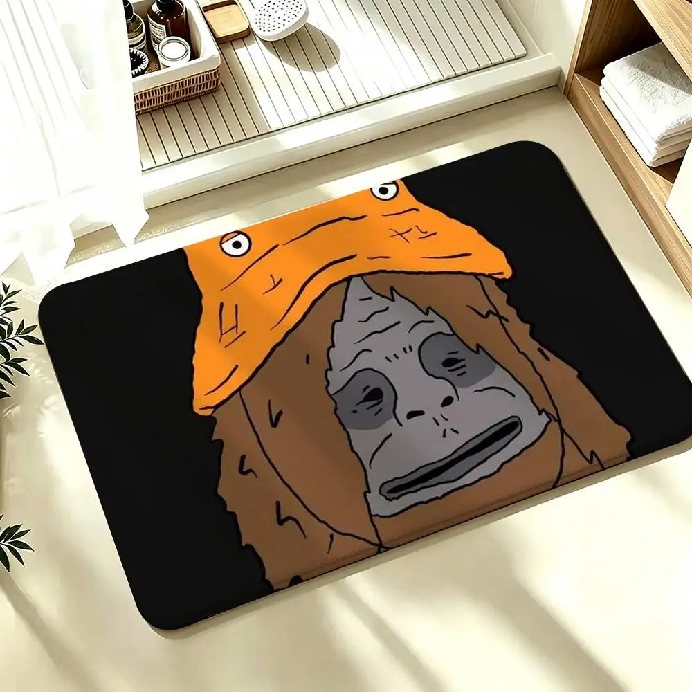 S-Sassy The Sasquatch Shower Room Absorbent Small Floor Mat Soft Comfortable Decorative Foot Mat