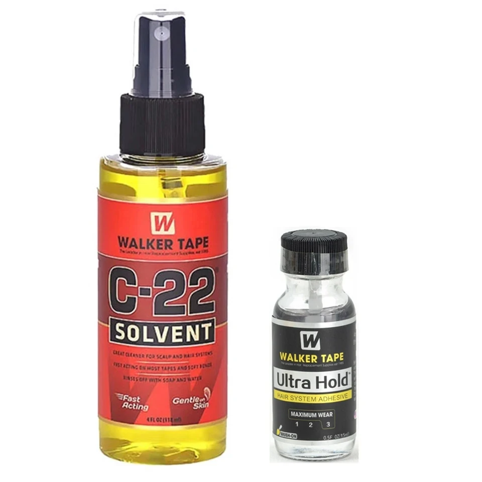 الجملة 10/20 قطعة C-22 المذيبات بواسطة ووكر الشريط مزيل الترا عقد الغراء للشعر المستعار 15 مللي ووكر الشريط خصلات الشعر المستعار الإنسان رذاذ