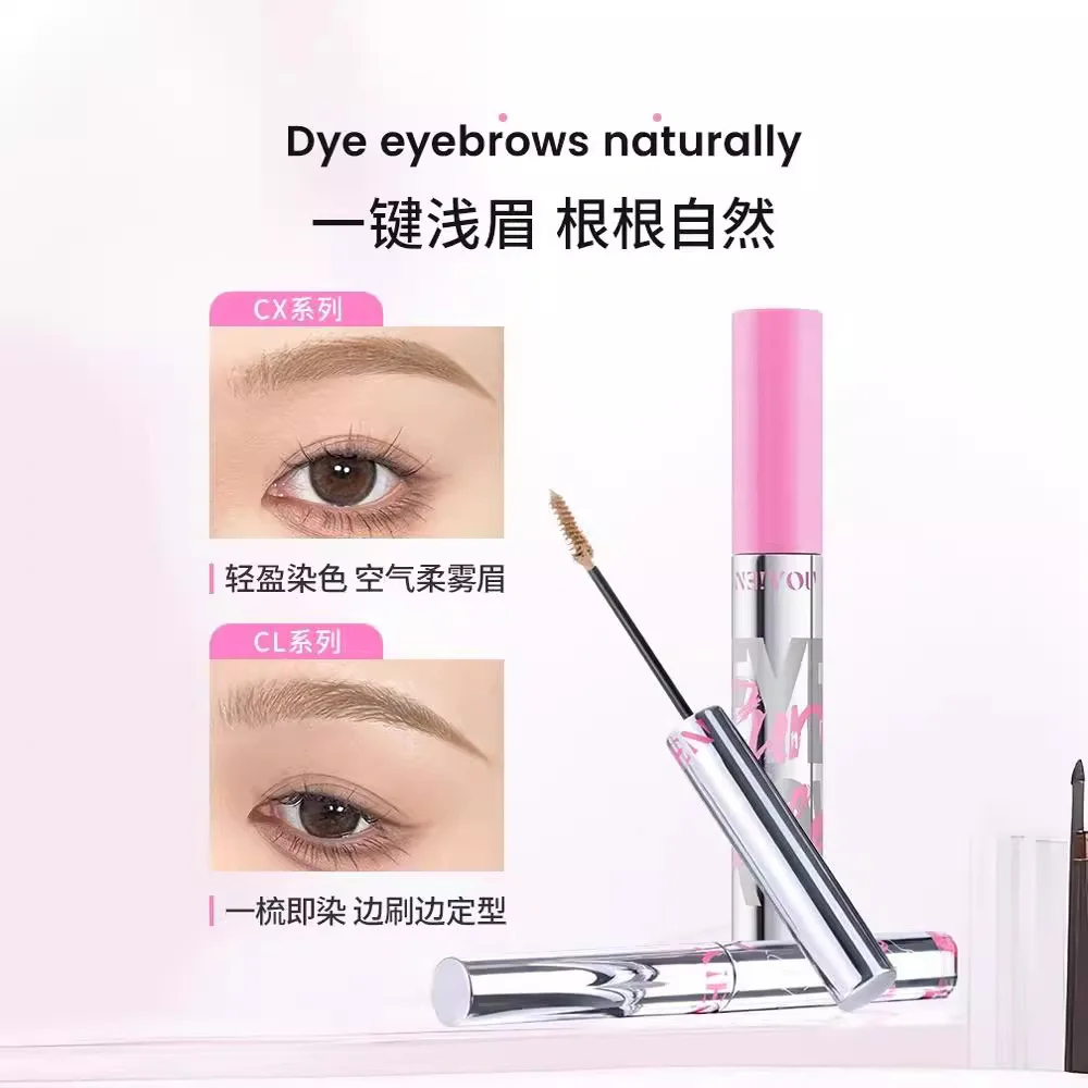 Free Shipping NEIYOU Waterproof Long-lasting Non-fading Wild Eyebrows Light Brown Styling Gel Eyebrow Dyeing Cream Cosmetics Hot