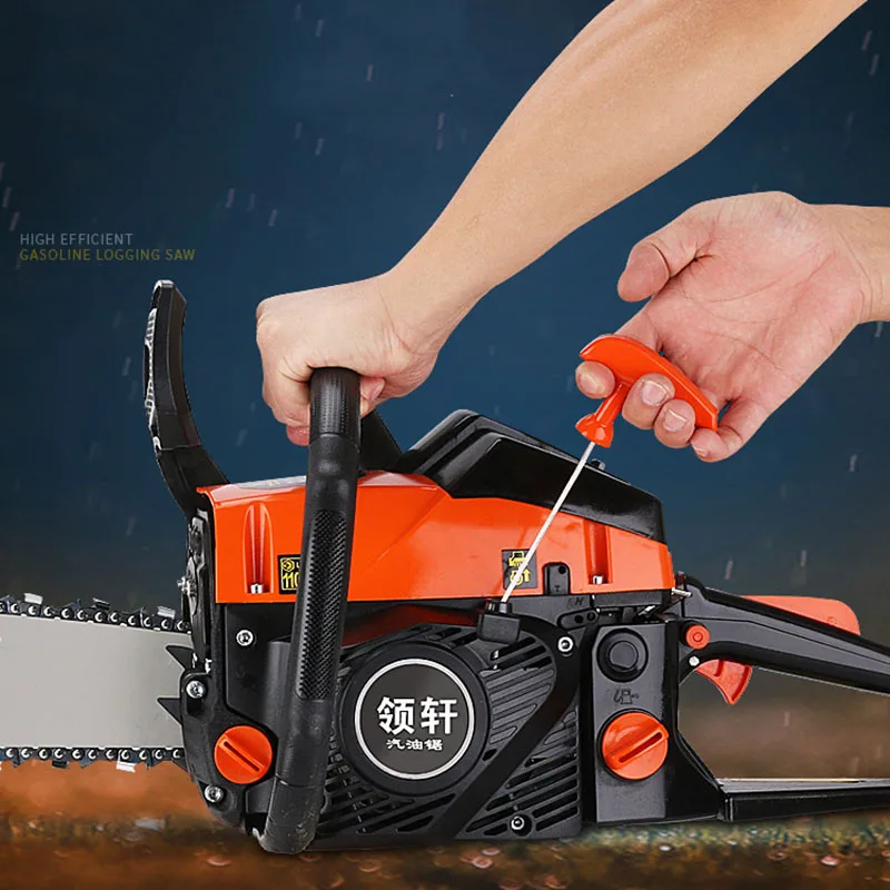 080808High-Power 1 Chainsaw Multifunctional Household Logging Saw Tree Felling Machine - Chain Saw for Woodwo