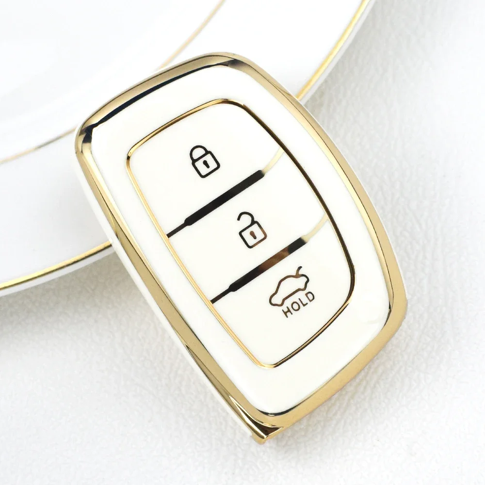 TPU Car Smart Key Case Cover for Hyundai Ix35 Ix45 I10 I30 I40 Tucson Santa Fe Rena Sonata Elantra Creta Keychain Holder Fob