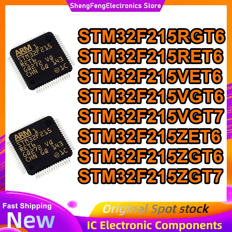 

STM32F215RGT6 STM32F215RET6 STM32F215VET6 STM32F215VGT6 STM32F215VGT7 STM32F215ZET6 STM32F215ZGT6 STM32F215ZGT7 IC Chip in stock