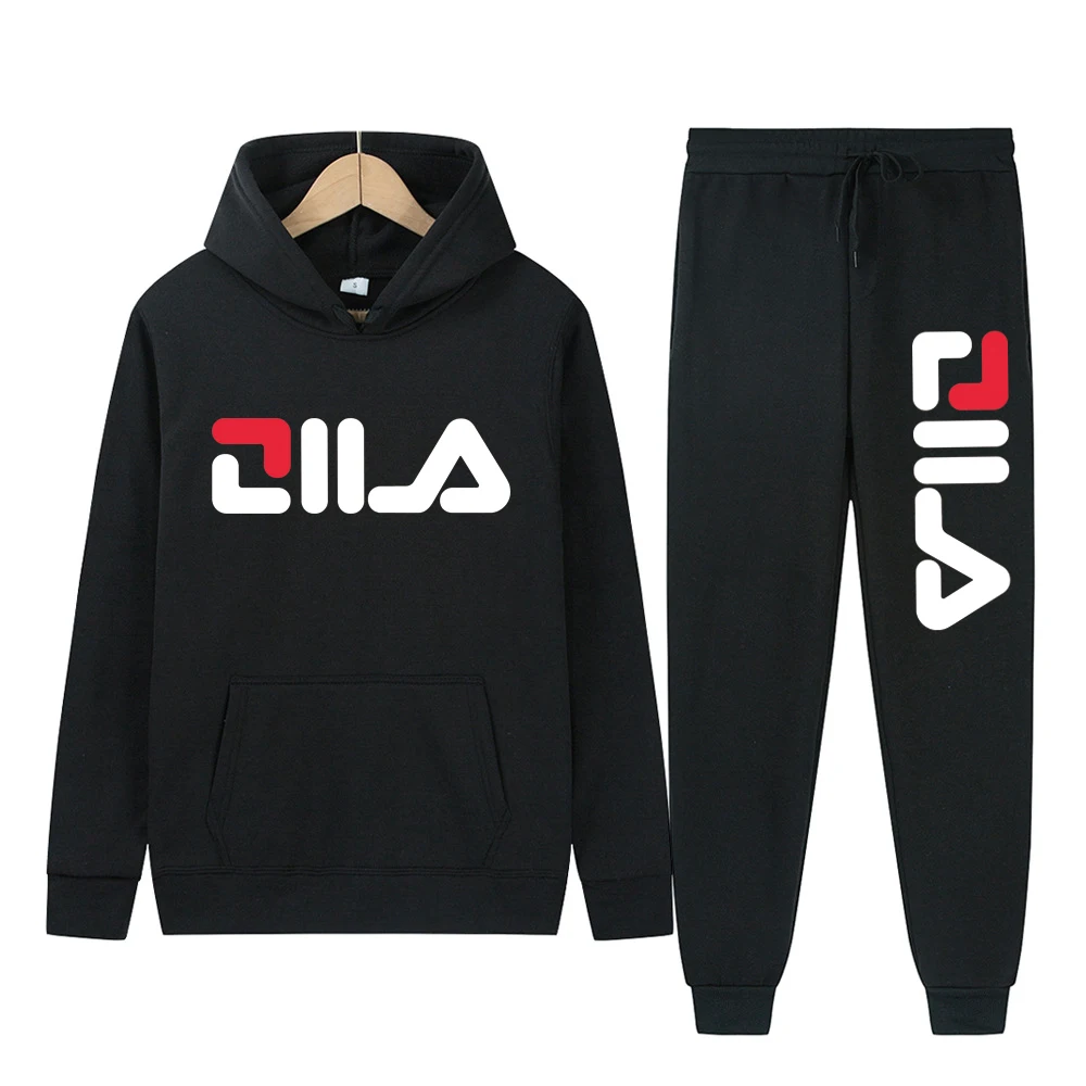 2026年春秋メンズスポーツウェア カジュアルランニングフィットネススーツ パーカー スウェットパンツセット ユニセックス 快適スポーツウェア