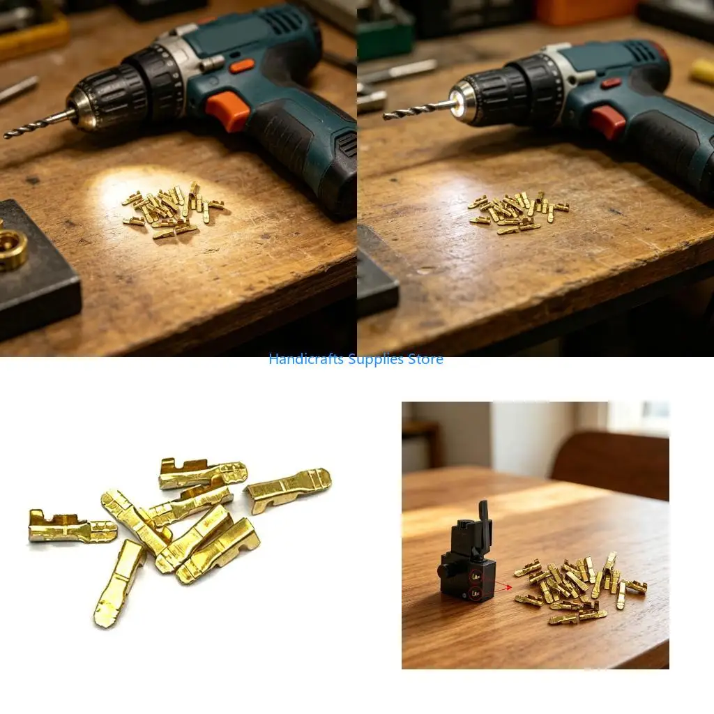 R1WA Metal Wiring Terminal Line Pressing Button for Various Drill Models Easy To Use