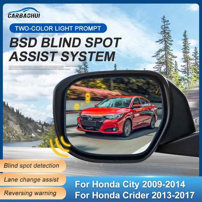 Auto Spiegel Blind Spot Detectie Systeem Bsd Bsa Bsm Parking Sensor Assist Lane Veranderende Voor Honda City 2009-2014 crider 2013-2017