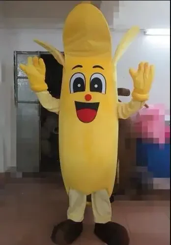 Banaan mascotte kostuum fruit cartoon pop pak Banaan Mr. Bar cosplay kostuum verjaardag karakter outfit aantrekkelijke fancy dress