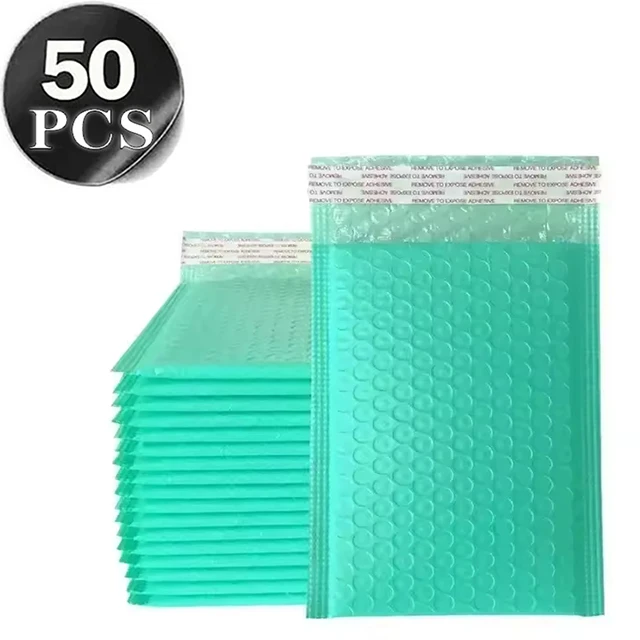 50 Pcs Multi Colors Envelope Mailing Shipping Packaging Small Business Supplies Shipping Packages Bubble Mailer Envelope Packing image 3