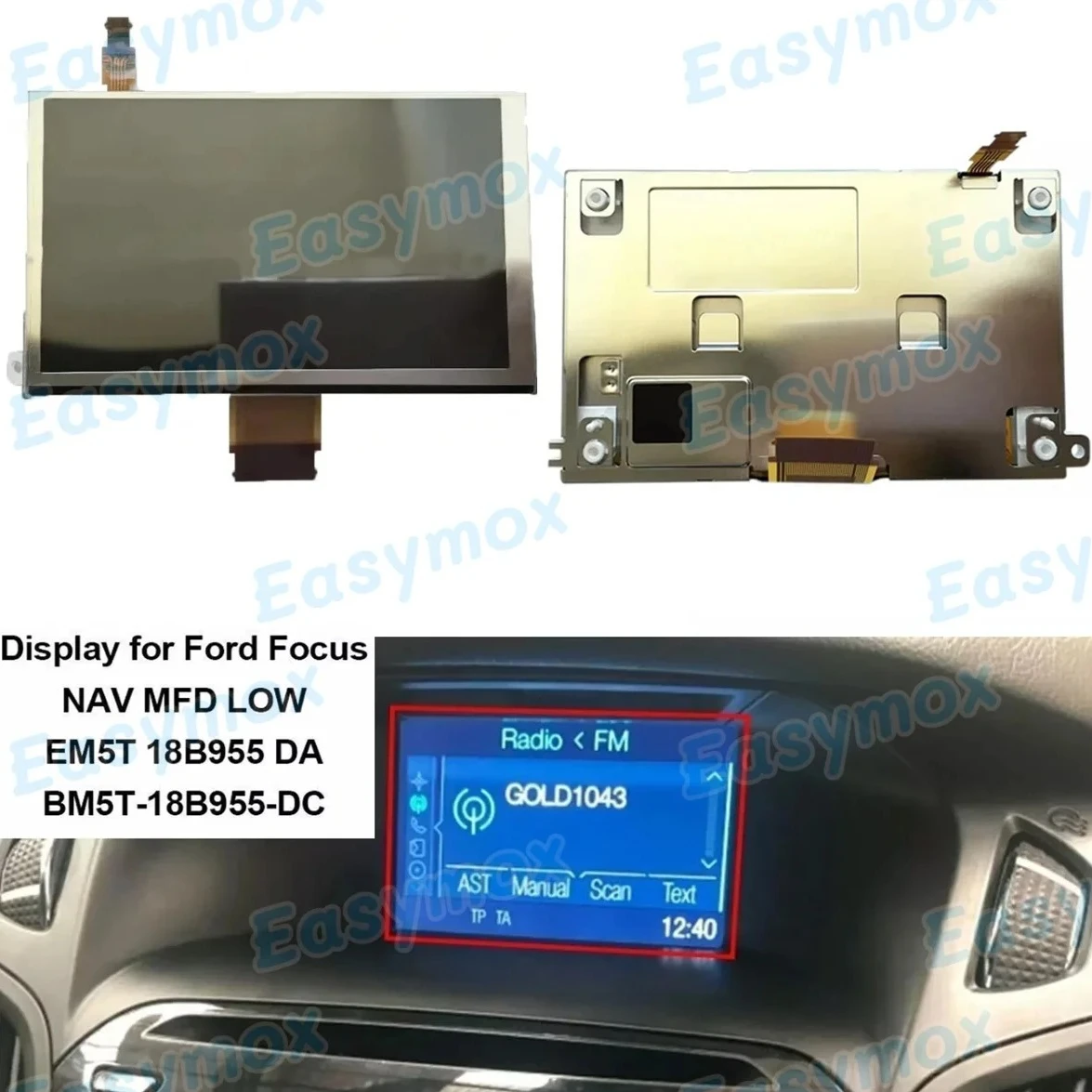 

5" LQ050T5DG01 LCD Display For Nissan Juke Dualis Qashqai NV200 X-Trail Navigation Screen Replacement
