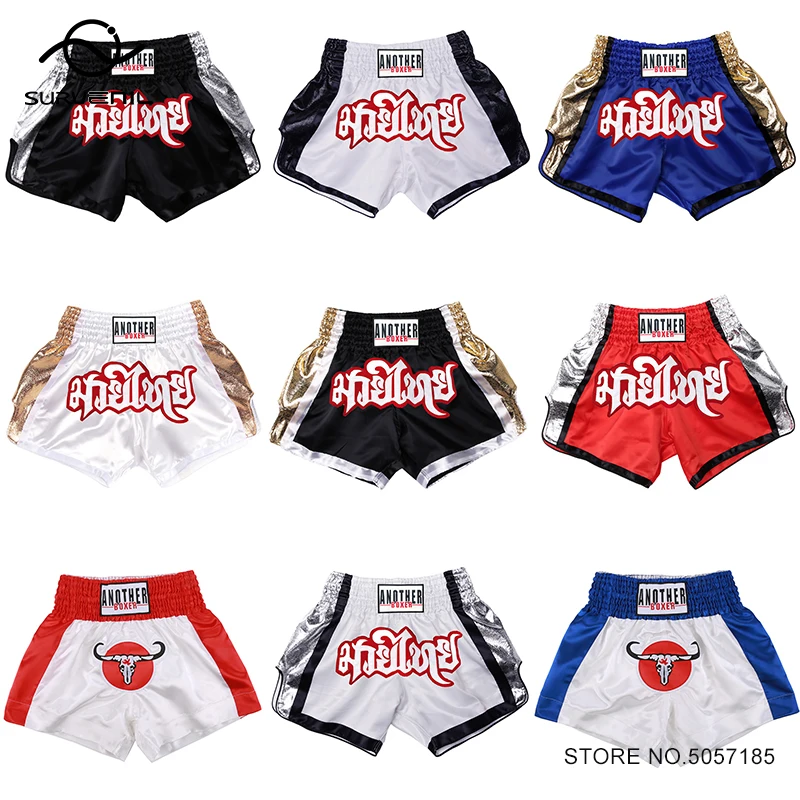 Muay Thai Shorts Grappling Sparring Fighting Kickboxing Training Pants Thai Boxing Shorts Men Women Child Martial Arts Clothing