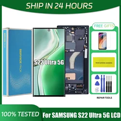 Tested S22 Ultra Display Replacement For Samsung S22 Ultra 5G S908 S908B S908U S908W S908E LCD Touch Screen Digitizer Assembly