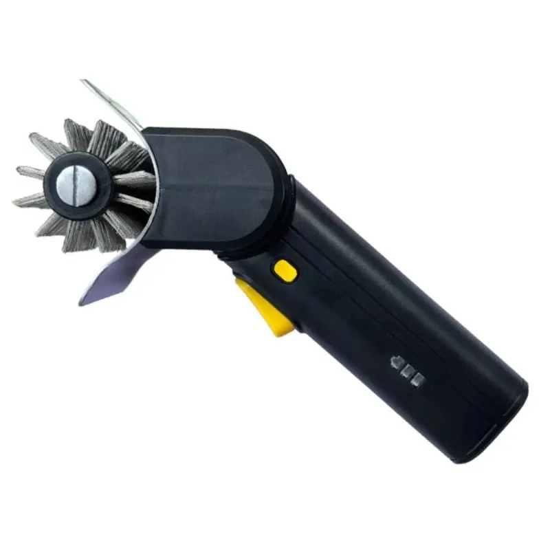 Portable Electric Grill Brush High Speed Handheld Roller Grill Cleaner Brush Detachable Efficient BBQ Cleaning Brush