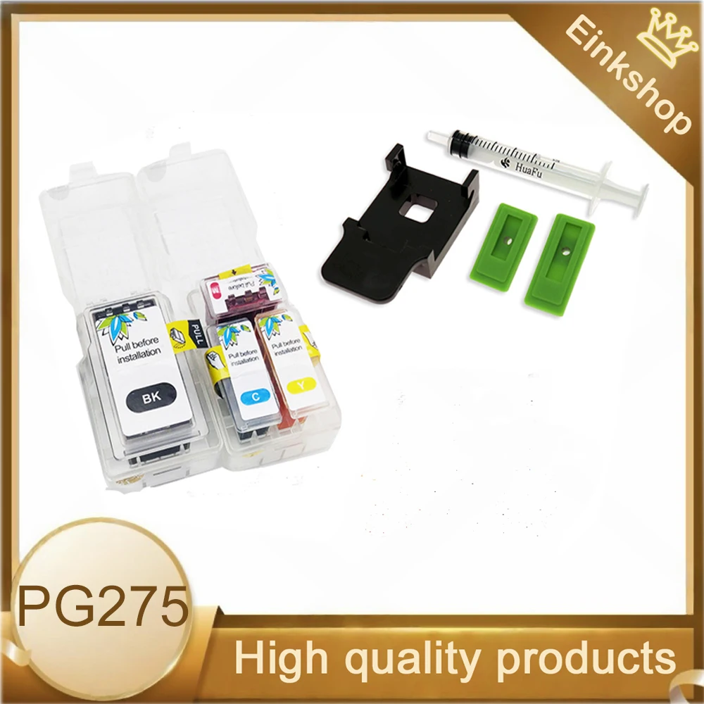 Einkshop PG275 CL276 Smart Cartridge Refill Kit PG-275 CL-276 For Canon PIXMA MP230 PIXMA MP240 Ink Cartridges 275XL 276XL