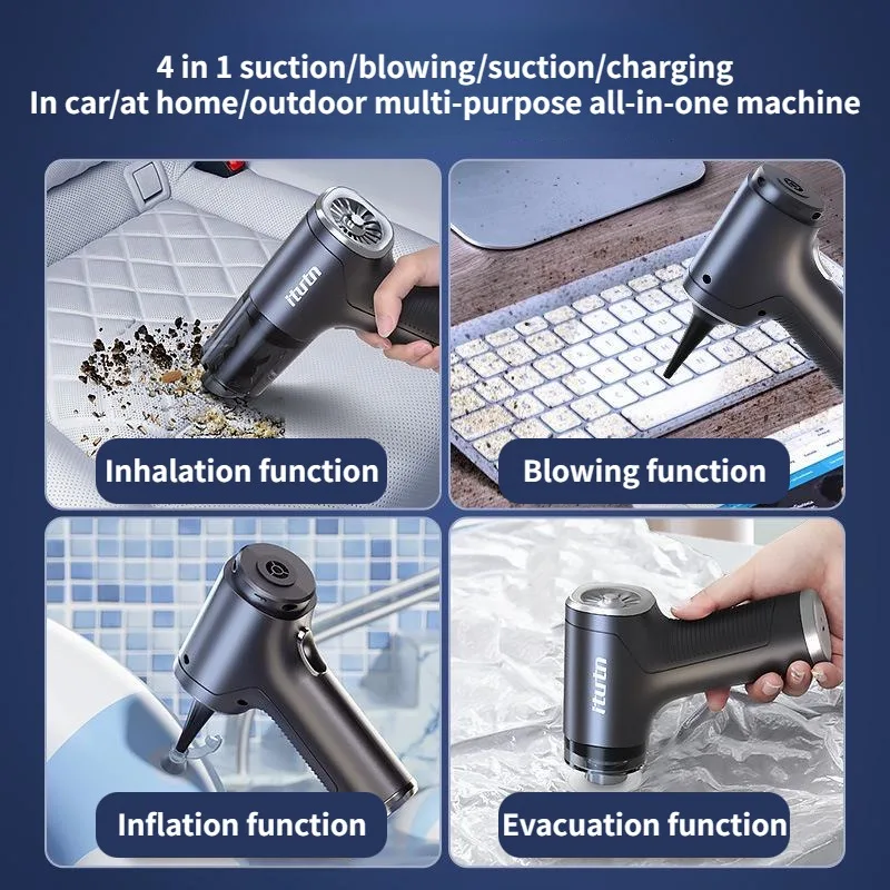 Aspirapolvere portatile per auto macchina per la pulizia potente senza fili forte aspirazione elettrodomestico portatile per pompa per vuoto per