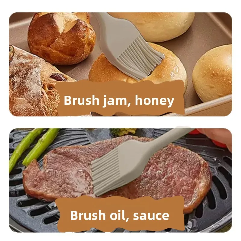 فرشاة زيت منزلية مقاومة لدرجات الحرارة العالية، زجاجة زيت متكاملة، فرشاة سيليكون للطعام، زجاجة فرشاة زيت #5