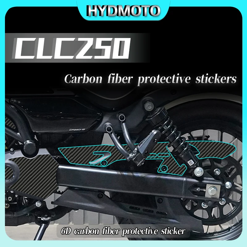 

Наклейки для CFMOTO 250clc CLC250 2024, наклейки из 6D углеродного волокна, наклейки для защиты корпуса, устойчивые к царапинам аксессуары для мотоциклов