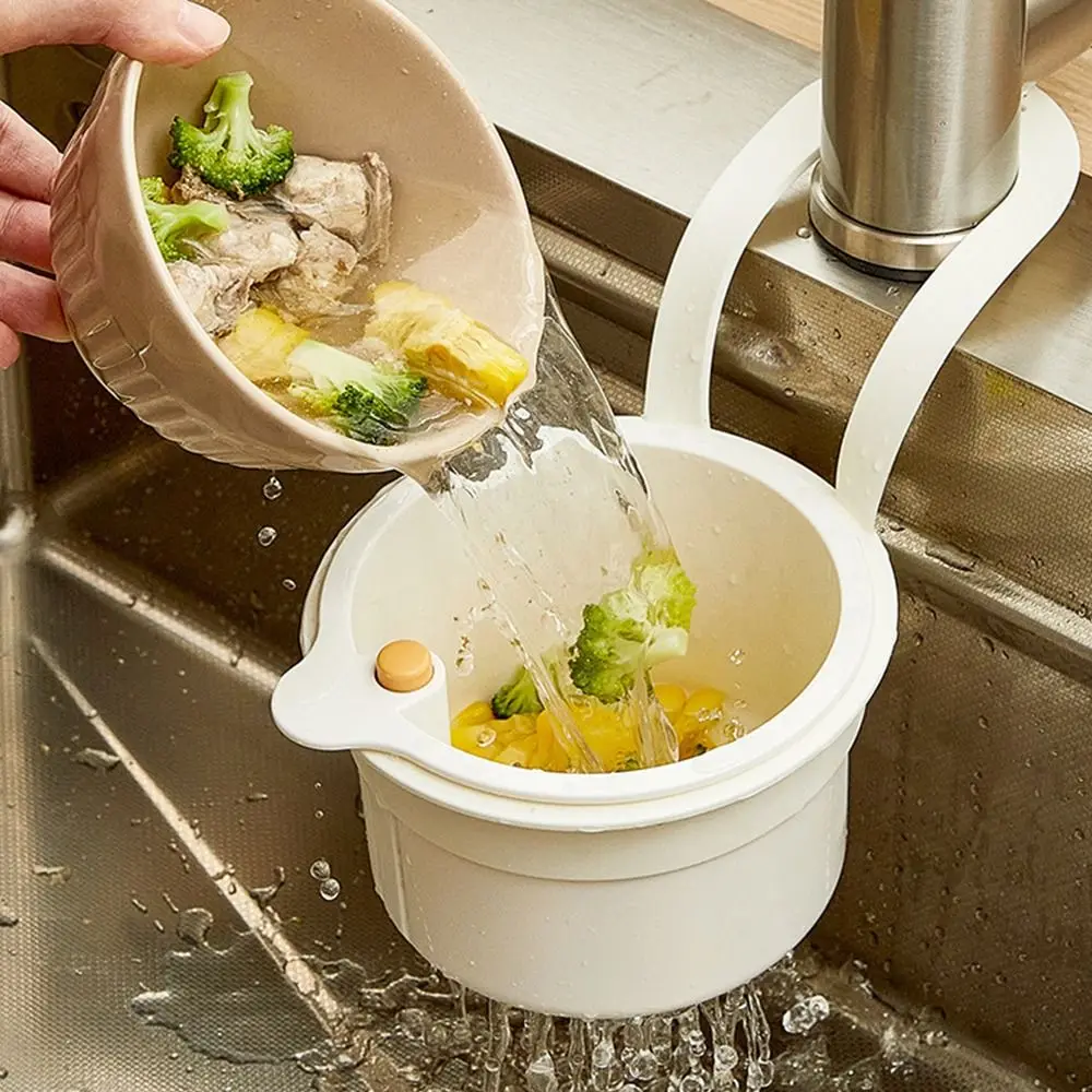 

Универсальная корзина для фильтра для кухонной раковины, стеллаж для хранения раковины нажимного типа, сливная чаша с защитой от протечек, отдельная корзина для фильтра, сливная чаша