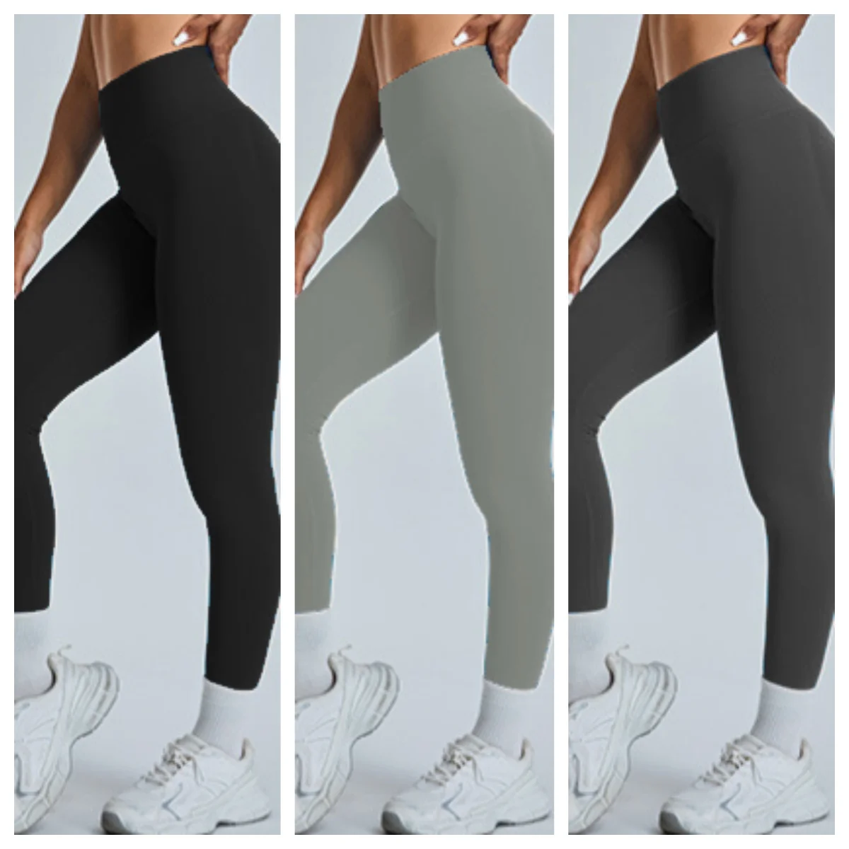 Booty Scrunch Seamless Leggings for Women, High Waist Tummy Control Workout Pants, Squat Proof Gym Yoga Running Shorts