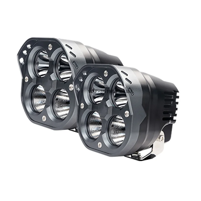 

4 Inch Dual Color 6000k Car Light Square Edge Bar Flashing Auto Amber DRL Spot Beam LED Work Fog Offroad Driving Lights
