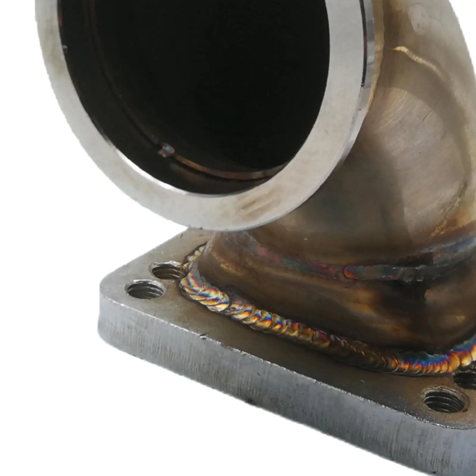 Kit de brida adaptador de codo de 90 grados con banda en V de 2,5" para vehículo práku T3 T4 Turbo