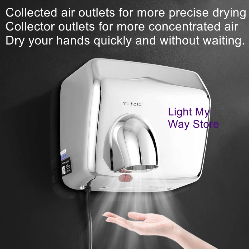 

Automatic sensor intelligent hand dryer stainless steel hand dryer hand dryer public bathroom hand dryer