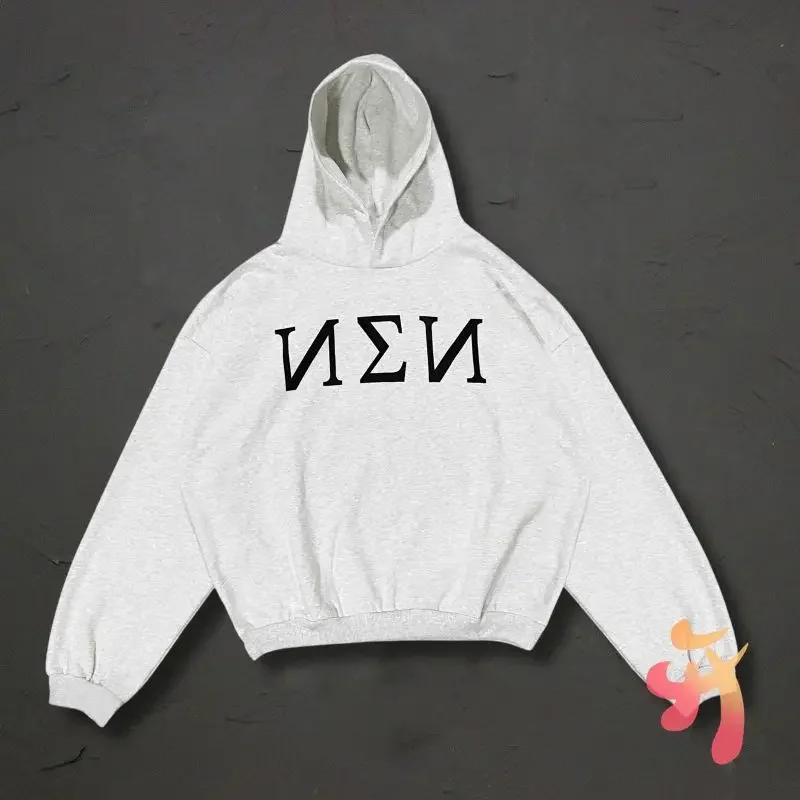 

24ss Hiphop Street Grey Kanye Hoodies Letter Printed Gray Hooded Sweatshirts Men Women Casual Loose Hoodys