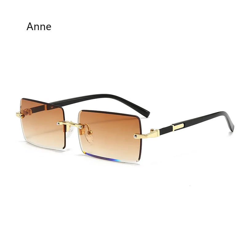 High Definition Sunglasses for Men Ladies Blue Light Blocking Eye Protection Eyewear Rimless Square Frame Eyeglasses Goggle