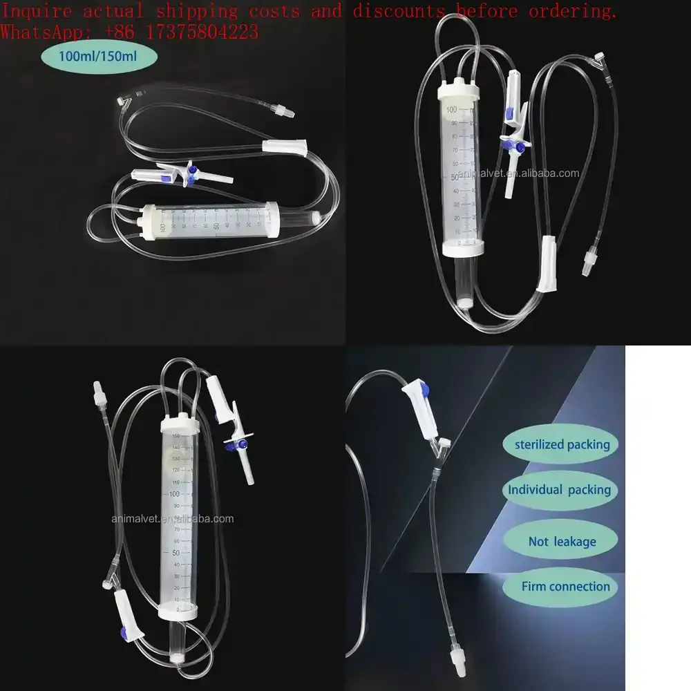 High Quality 100ml 150ml Veterinary Burette Set for Dogs Cats Small Animals Pet Medical Supplies for Animal
