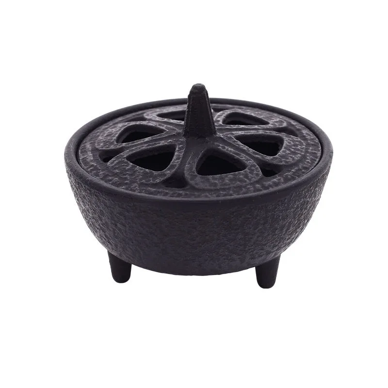 

Hollow Top Censer Holder Peaceful Mind Censer Burner Heat Resistance Incense Tower Incense Burner with Lid