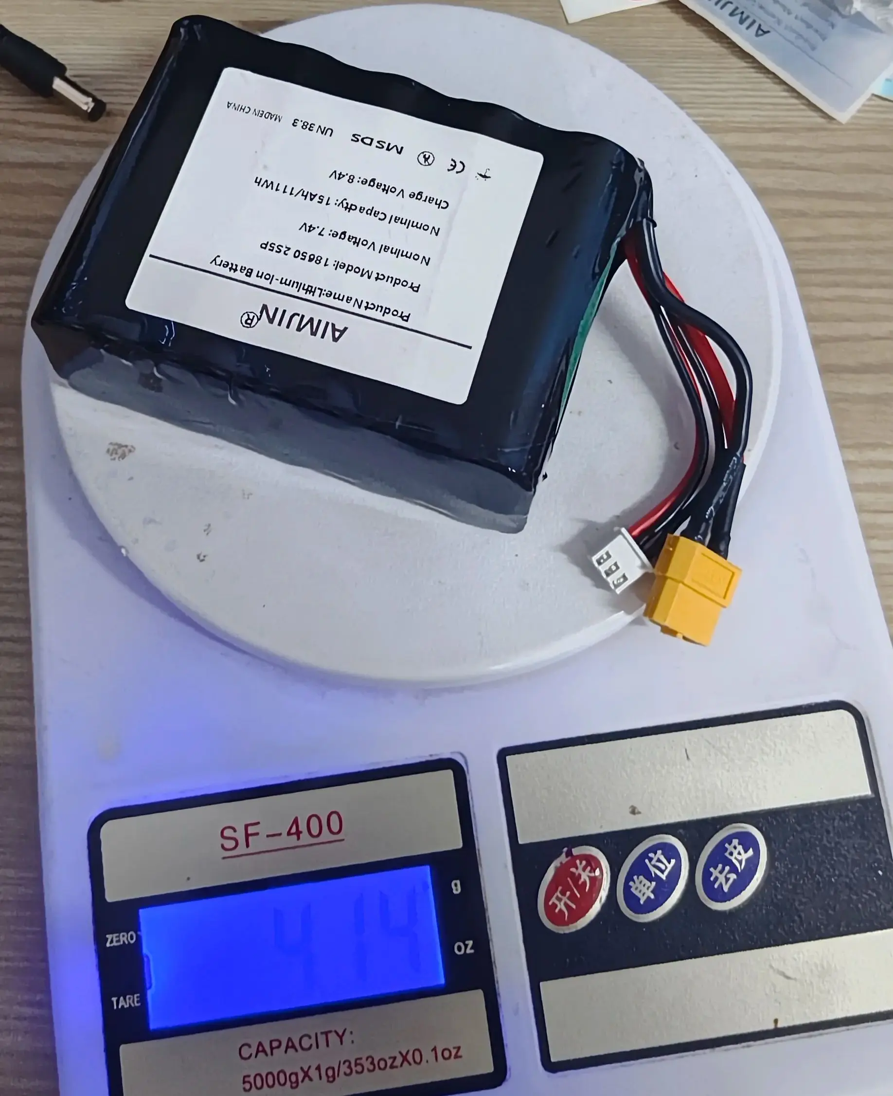 

Литий-ионный аккумулятор 7.4В 15Ач 2S5P 8.4В высокой емкости для БПЛА, различных радиоуправляемых самолетов и квадрокоптеров, с разъемами XH2.54-3P XT60