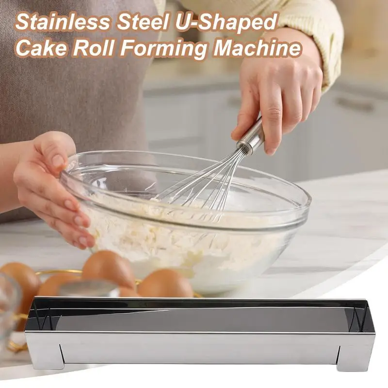 Picture 4: Bread Baking Pan U-Shape Toast Box Stainless Steel Cake Mold Baking Bread Loaf Pan Long Heat Resistant Cake Roll Forming Machine